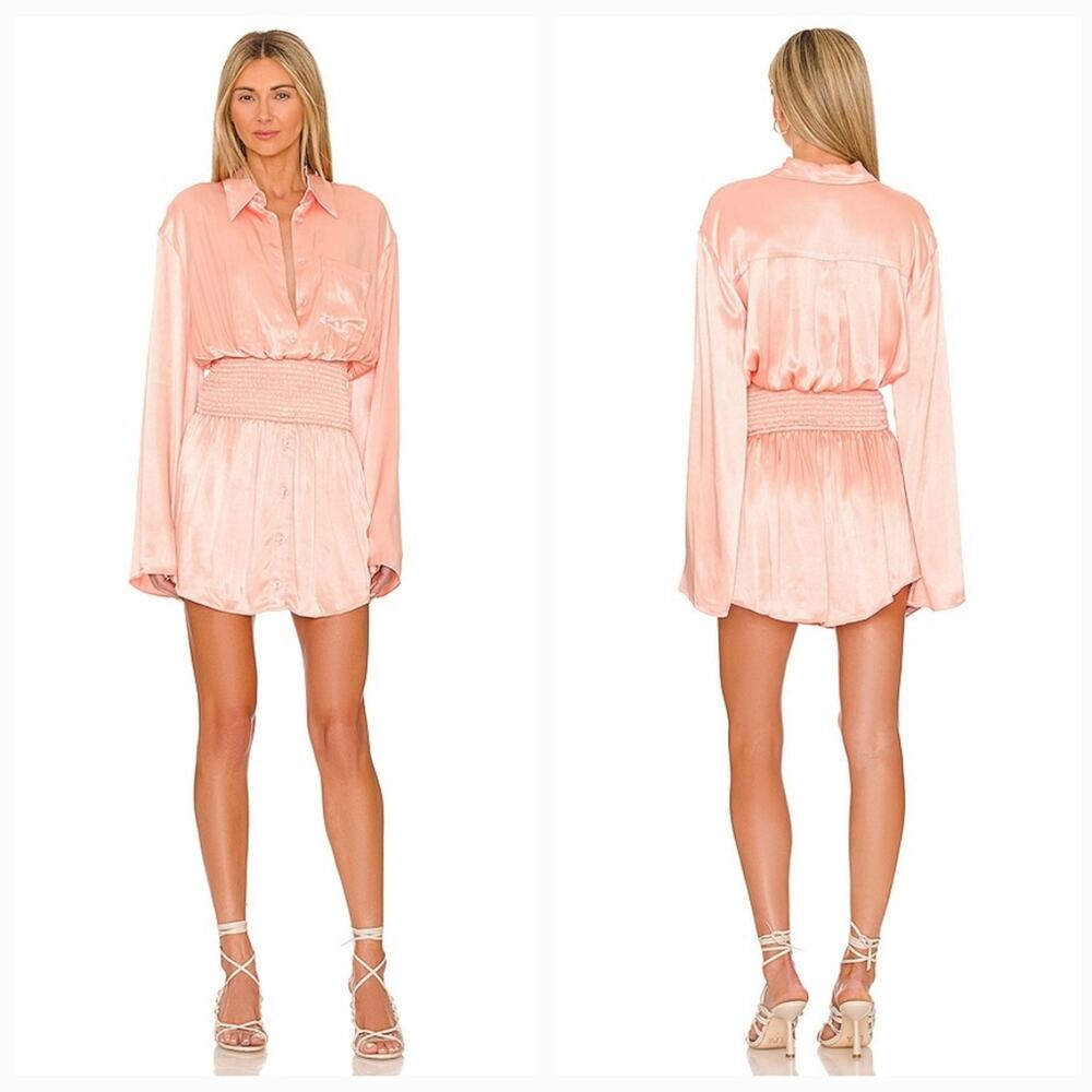 L'Academie Jacquie Dress in Blush Nude XL